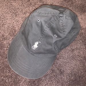 gray authentic polo hat